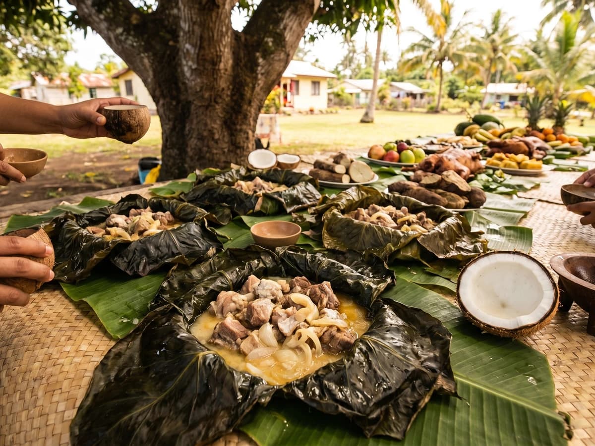 Lū Sipi (Tongan Taro Leaves with Mutton) - Chef Makoa