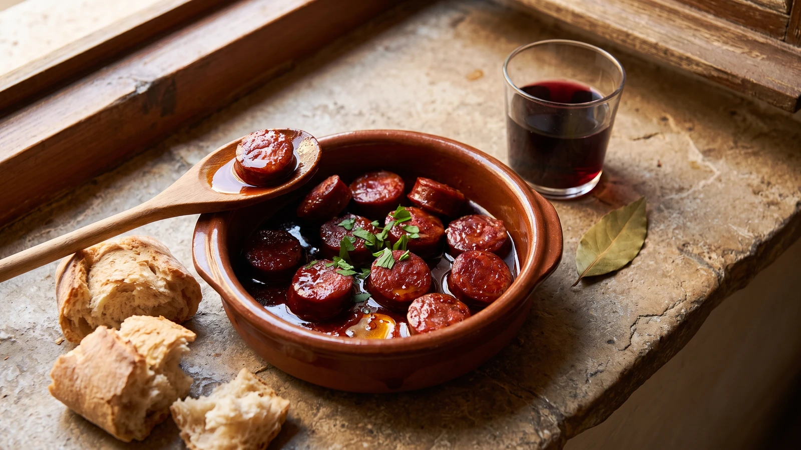 Chorizo al Vino Tinto Riojano