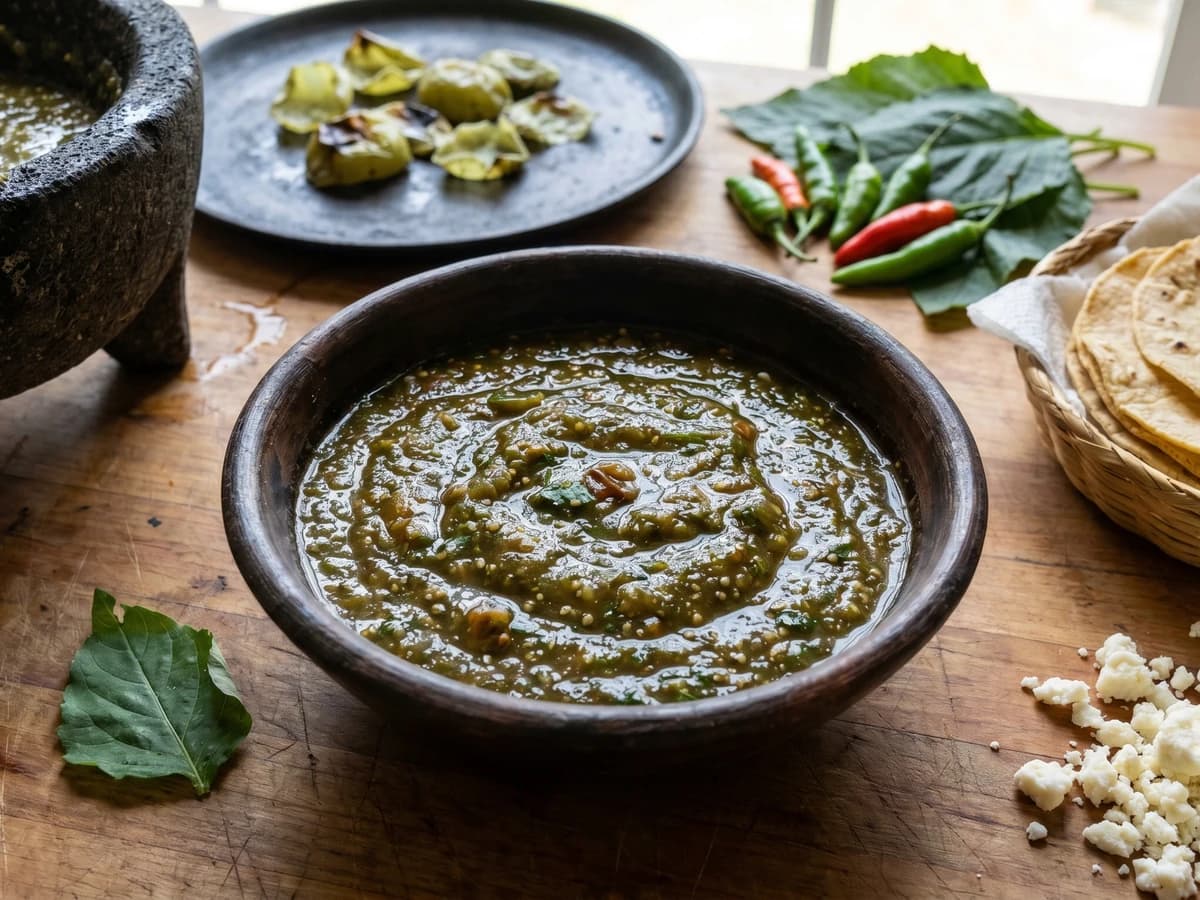Chiapas Hoja Santa Green Salsa (Salsa de Momo Chiapaneca)
