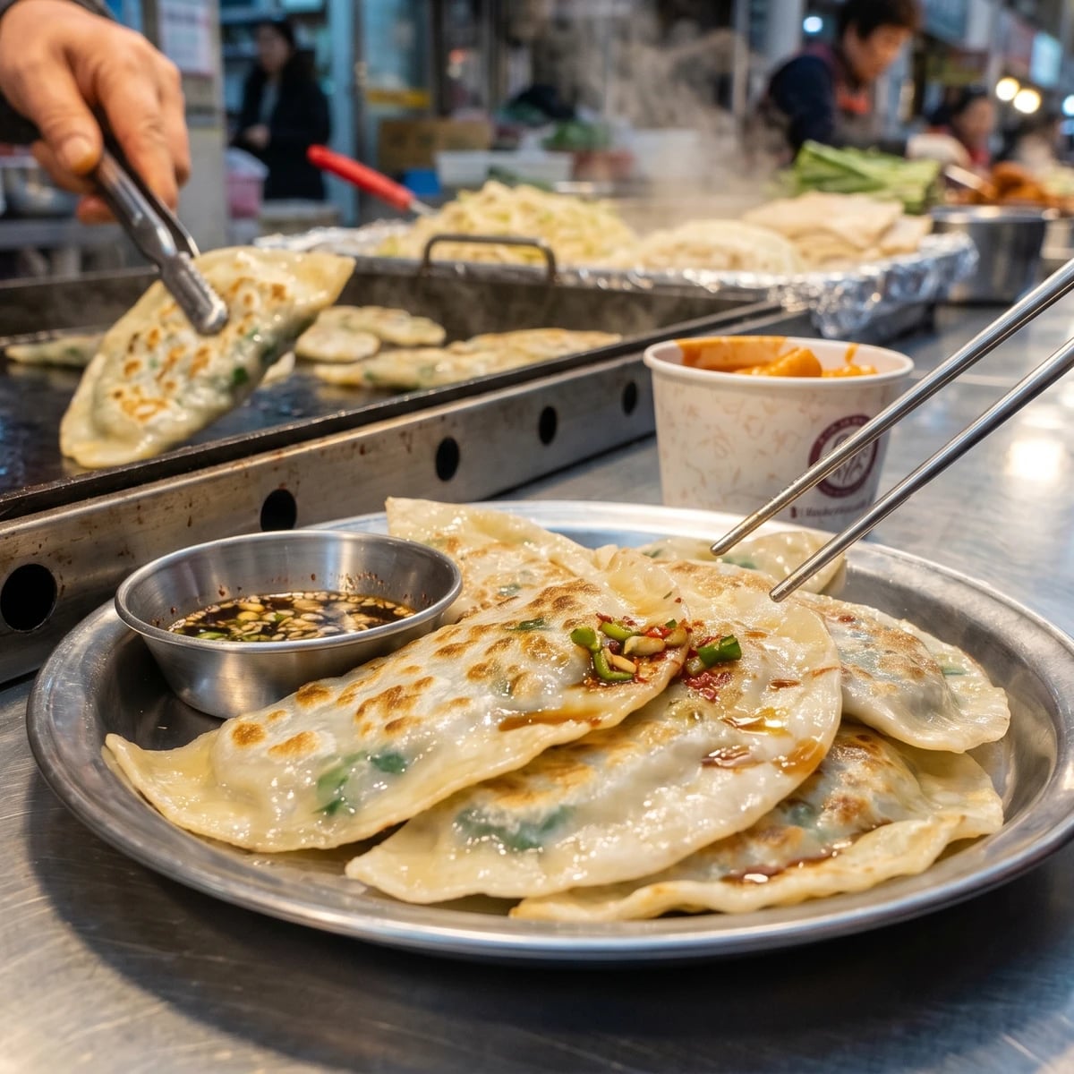 Nabjak-mandu (Daegu Flat Dumplings)