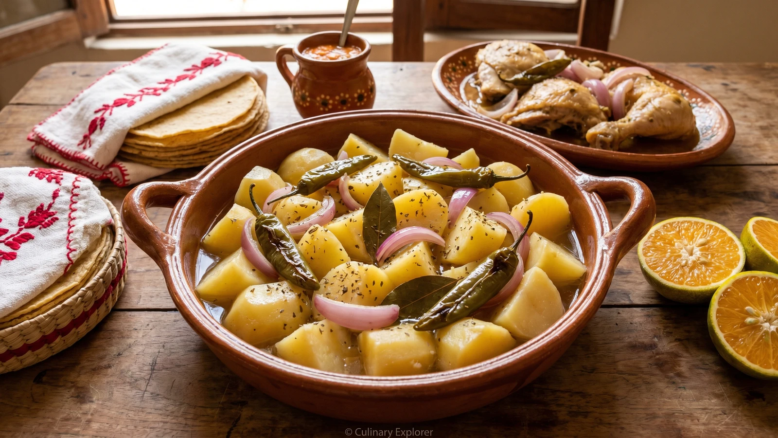 Papas en Escabeche Yucatecas