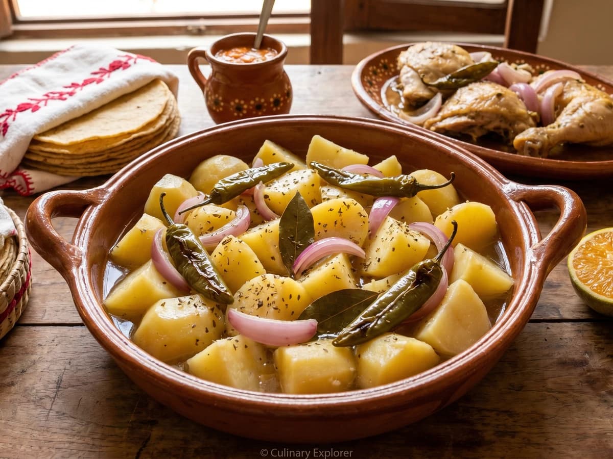 Papas en Escabeche Yucatecas - Chef Lupita