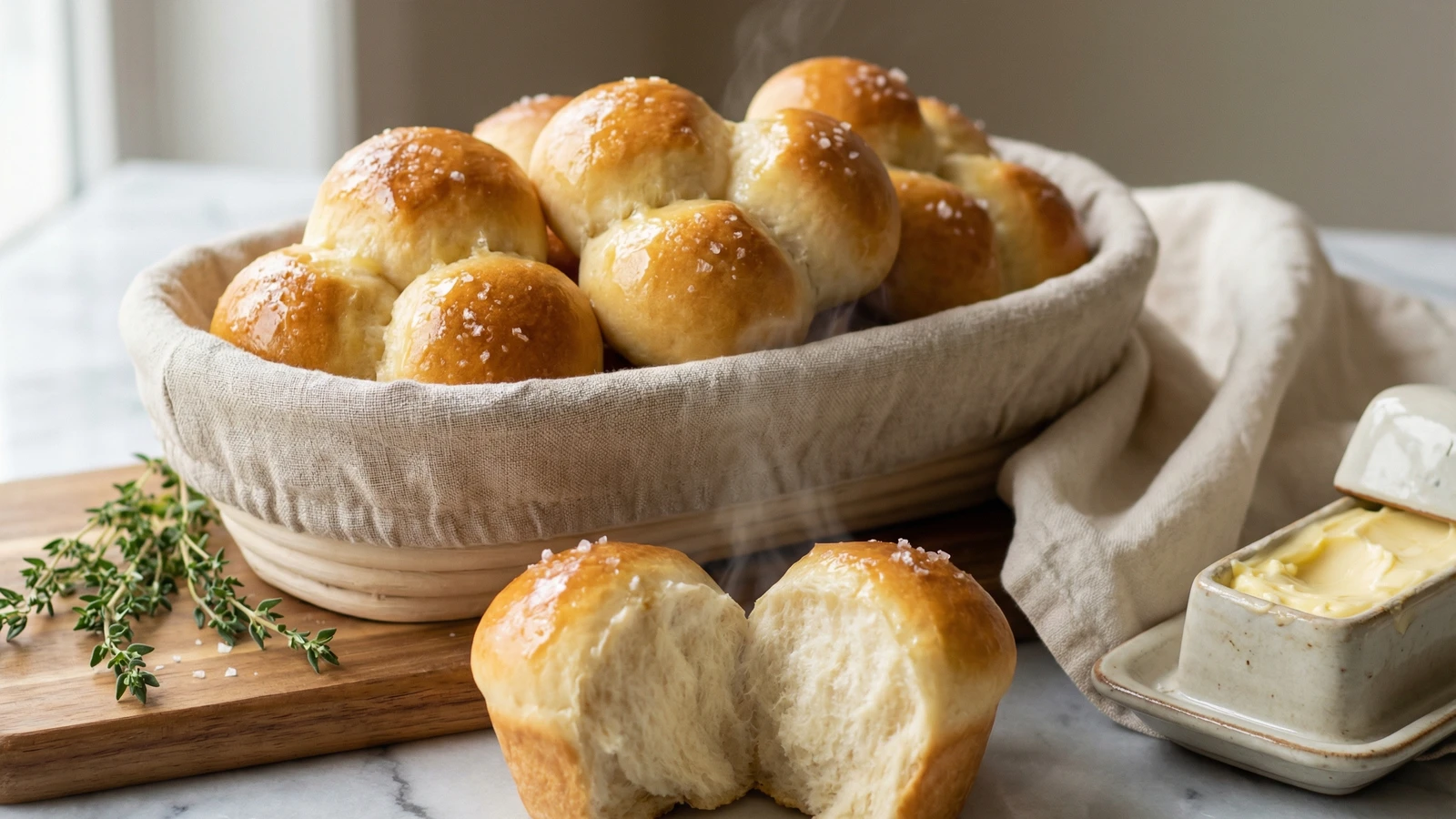 Pull-Apart Cloverleaf Rolls