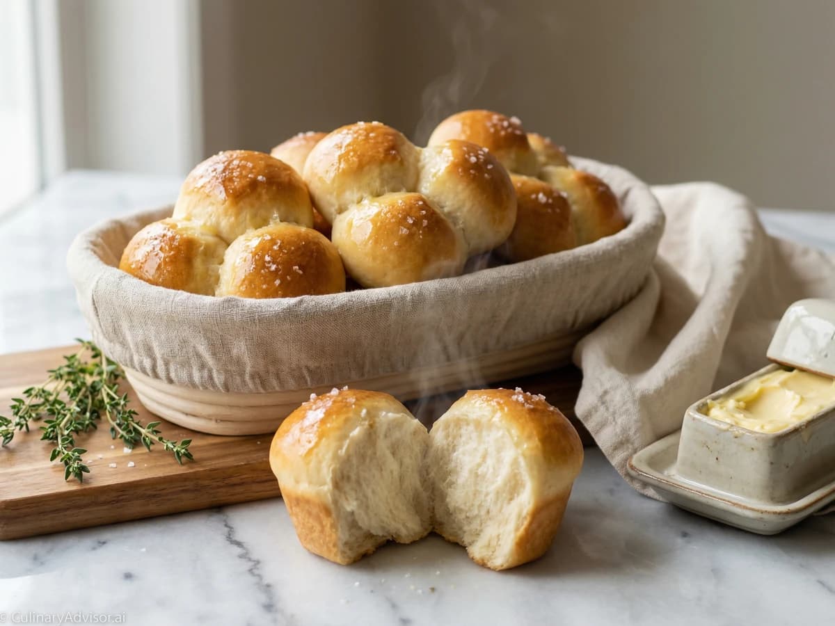 Pull-Apart Cloverleaf Rolls - Chef Dean