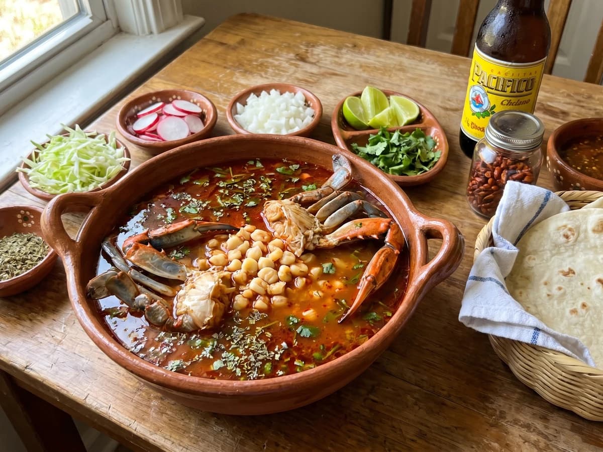 Pozole de Jaiba Sinaloense - Chef Lupita