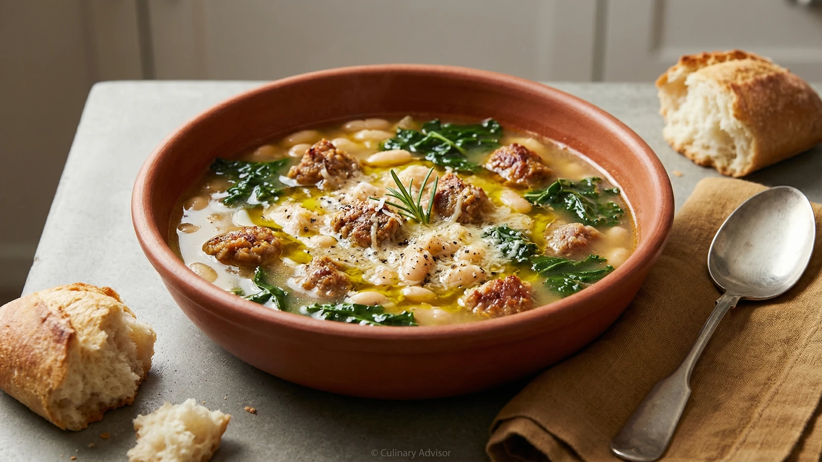 Tuscan White Bean and Sausage Soup