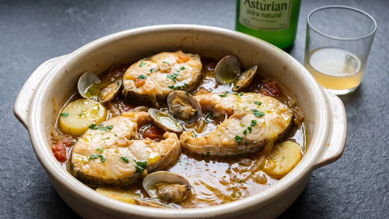 Merluza a la Sidra