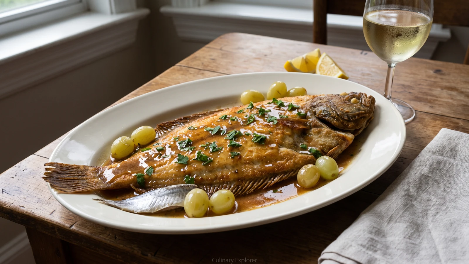 Sole Meunière aux Raisins