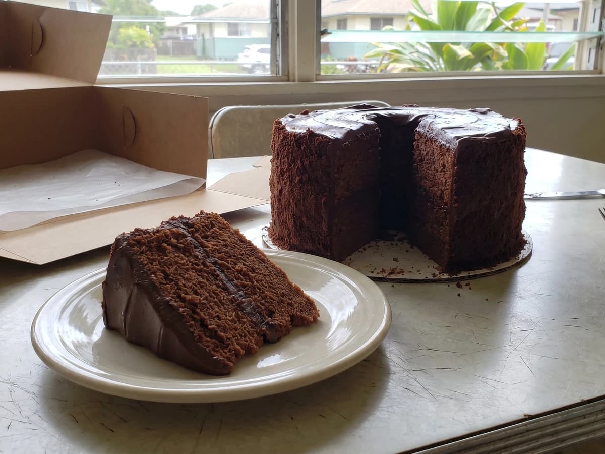 Dobash Cake (Hawaiʻi Local Chocolate Chiffon Cake) - Chef Makoa