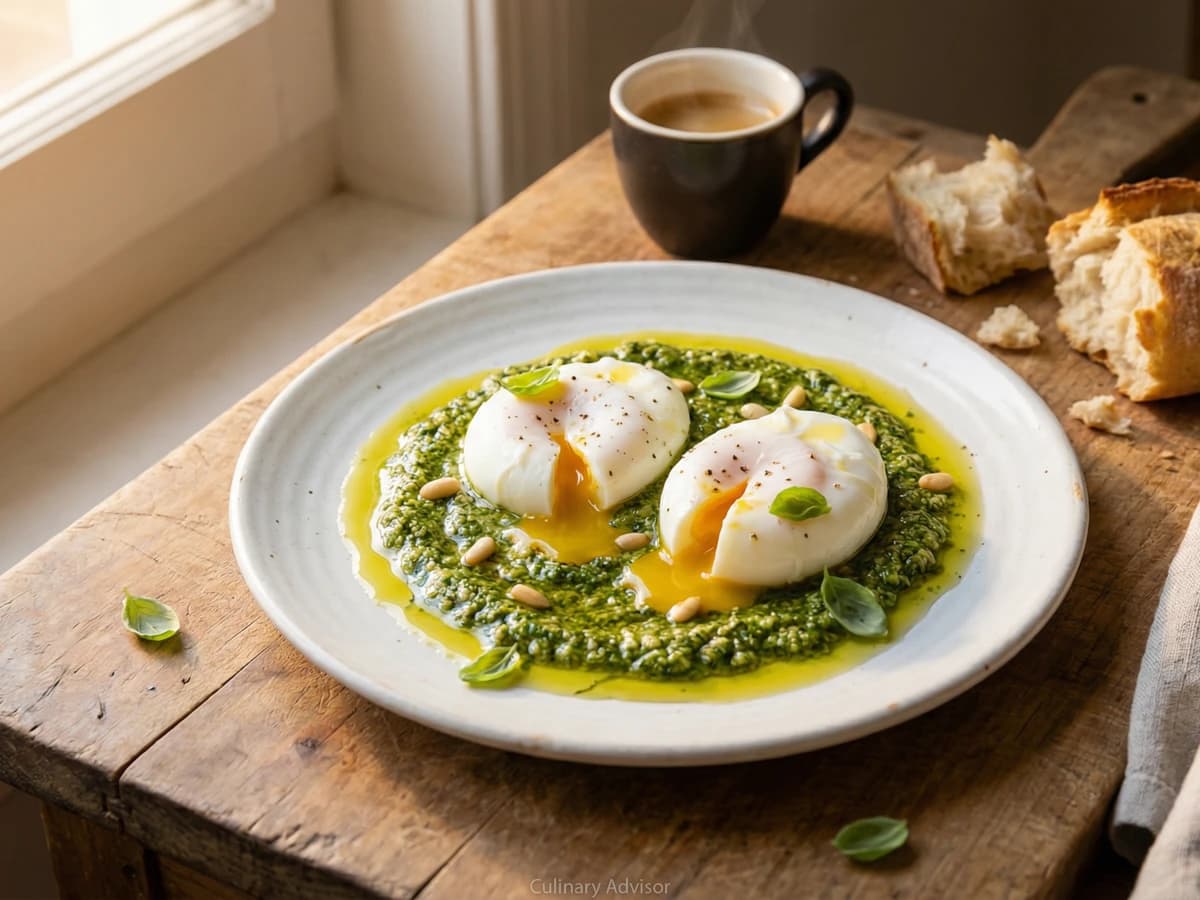 Uova in Camicia con Pesto Genovese - Chef Graziella