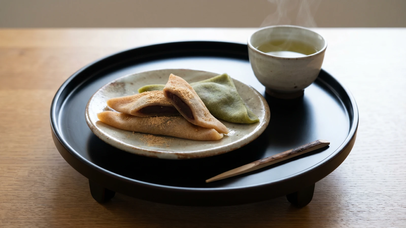 Nama Yatsuhashi (生八ツ橋, soft Kyoto rice confection)