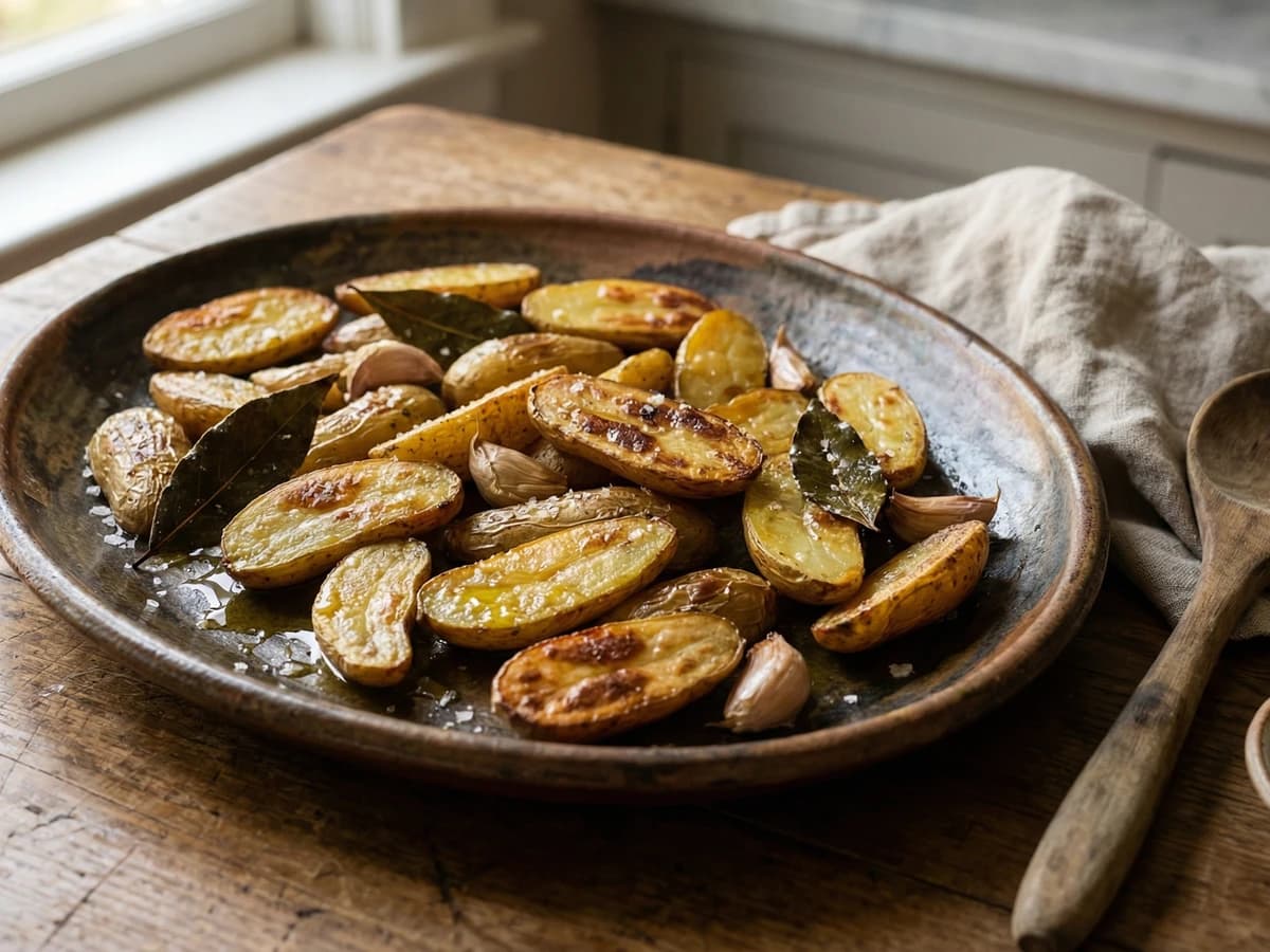 Fingerling Potatoes with Bay Leaves - Chef Ally