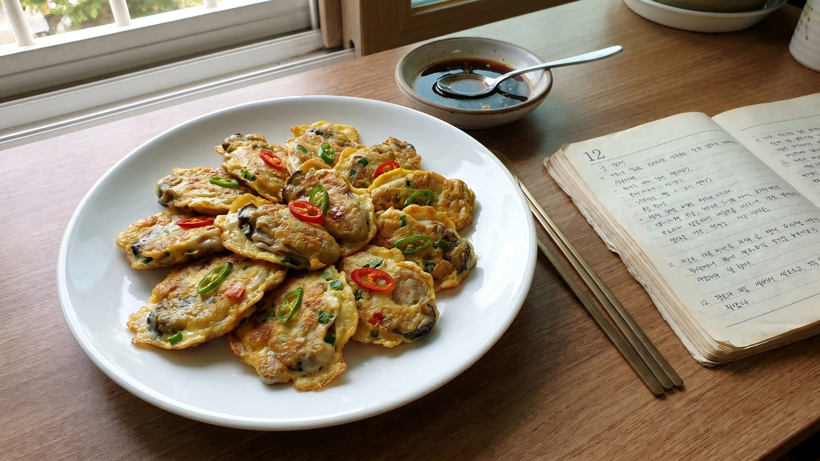 Gul-jeon (Korean Oyster Jeon)