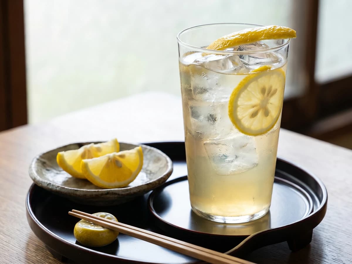 Yuzu Highball (柚子ハイボール) - Chef Takumi