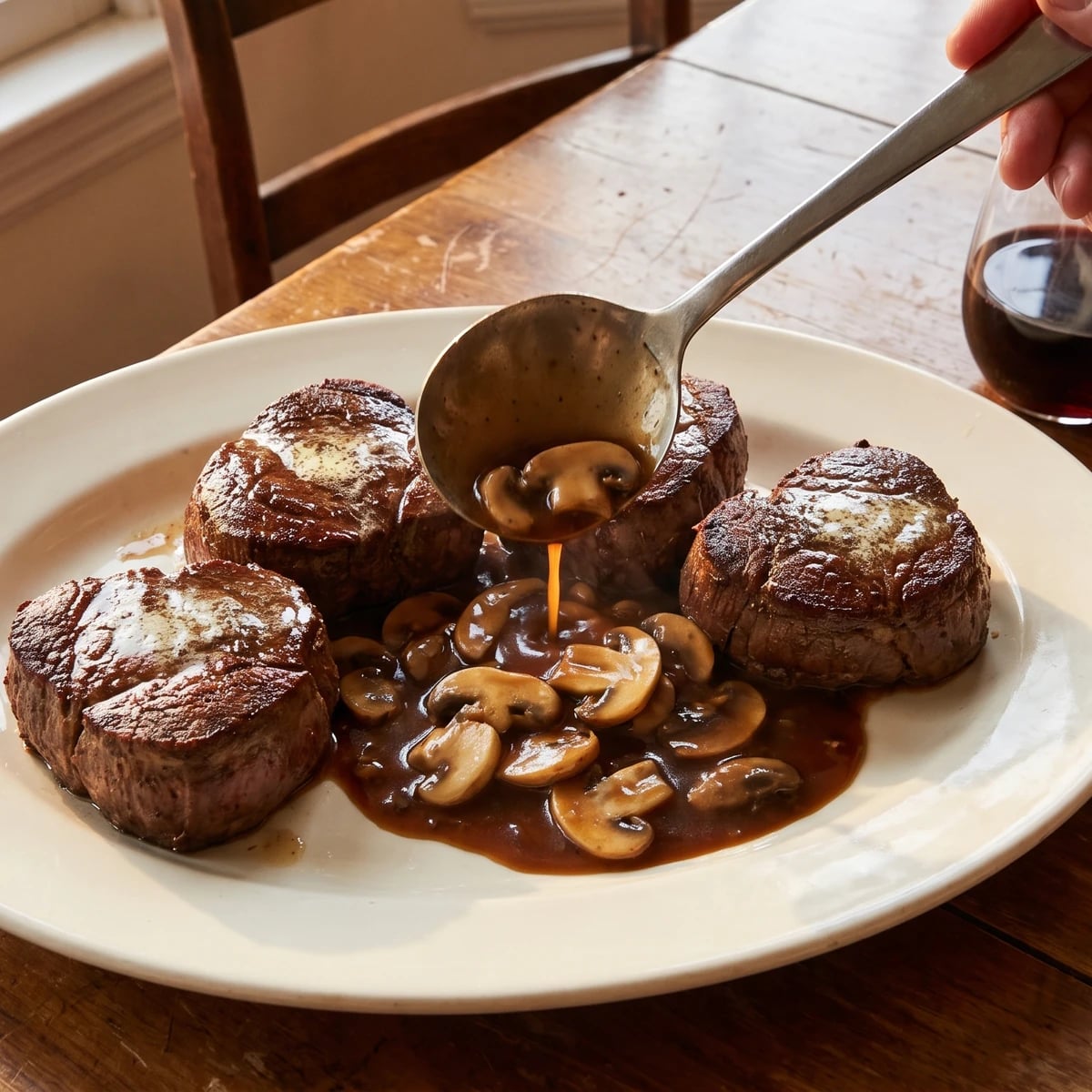 Tournedos aux Champignons