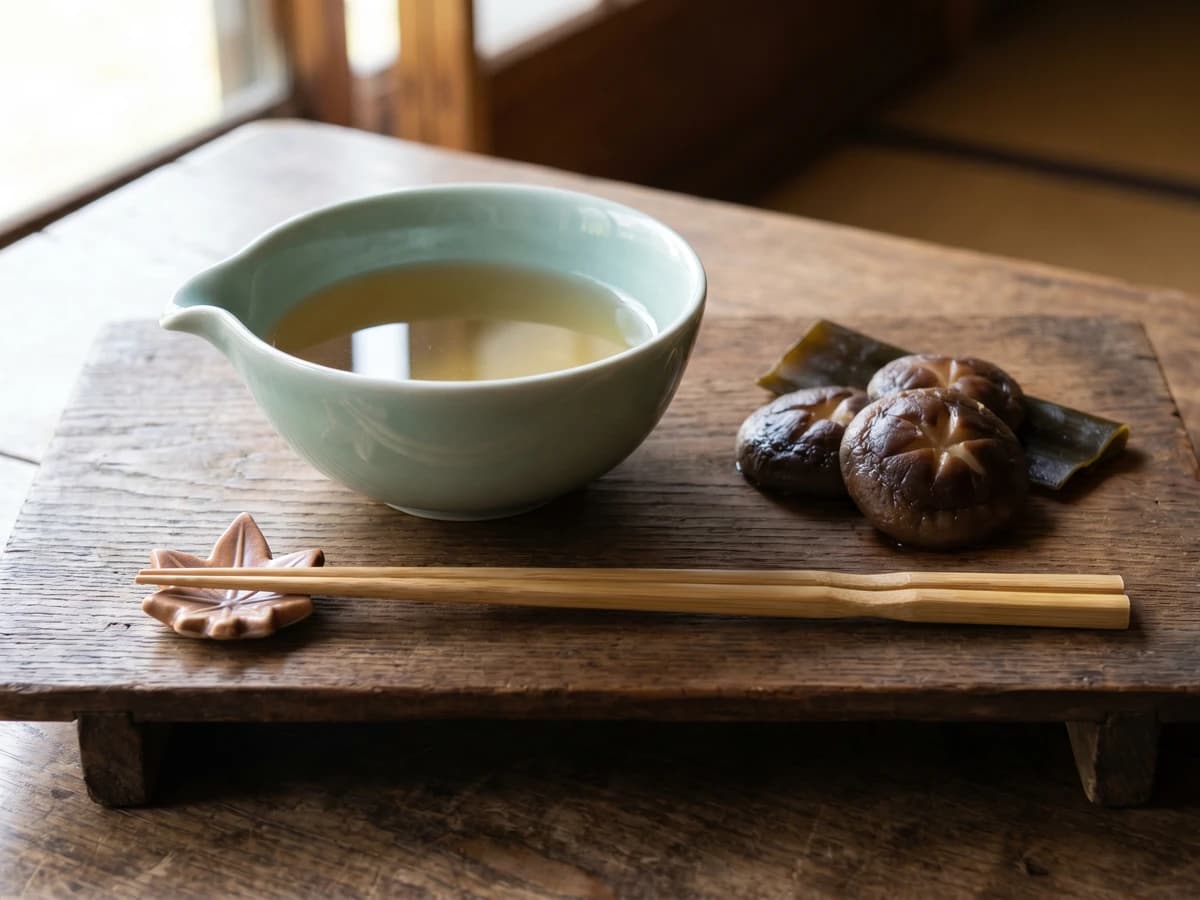 Shōjin Dashi (精進だし, temple kitchen meatless stock) - Chef Takumi