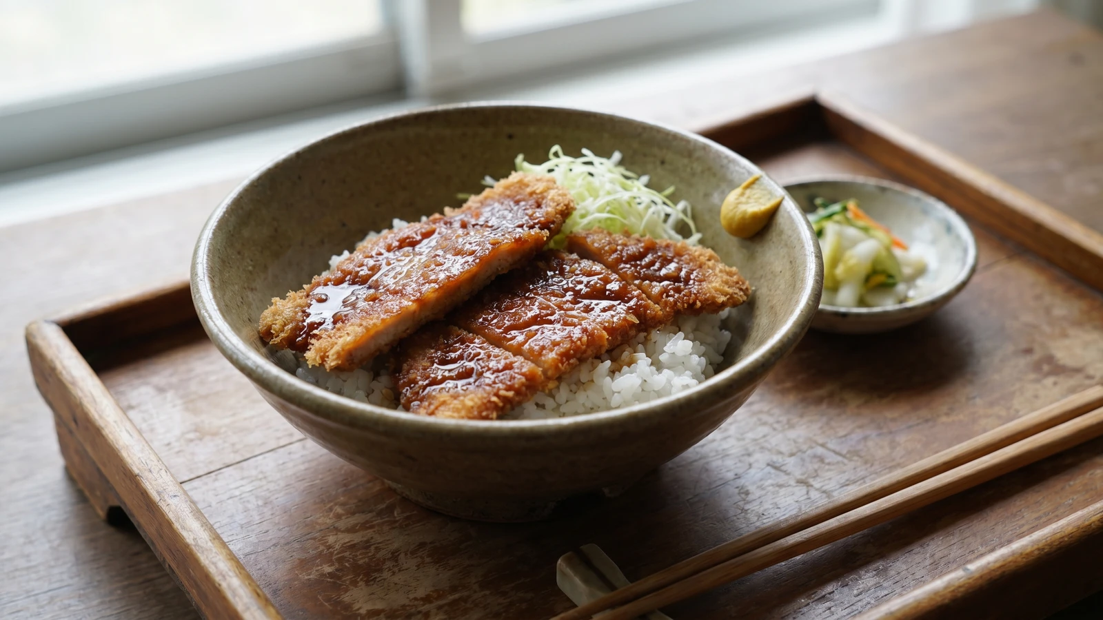 Sauce Katsudon (ソースカツ丼, Fukui sauce-dipped pork cutlet)