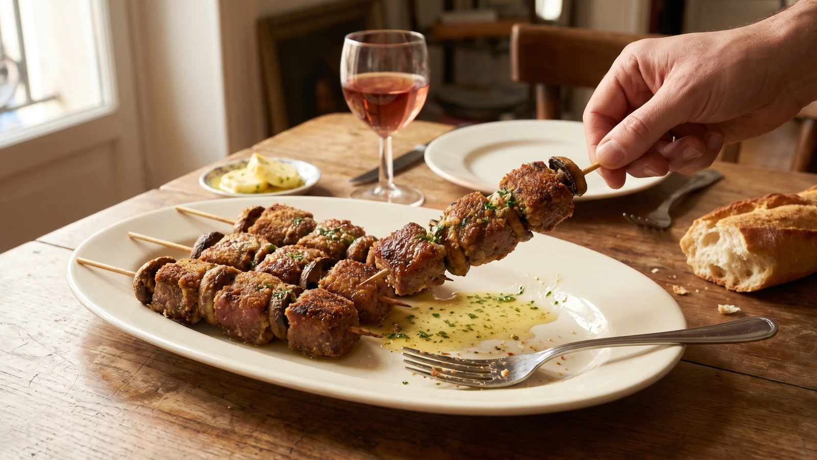 Brochettes de Foie de Veau