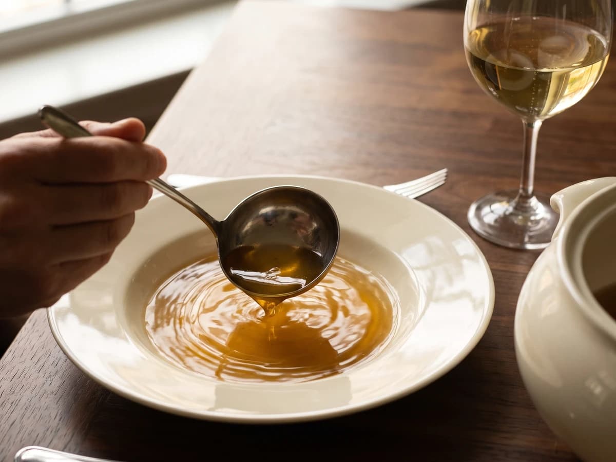 Consommé à l’Essence de Truffle - Chef Juliette