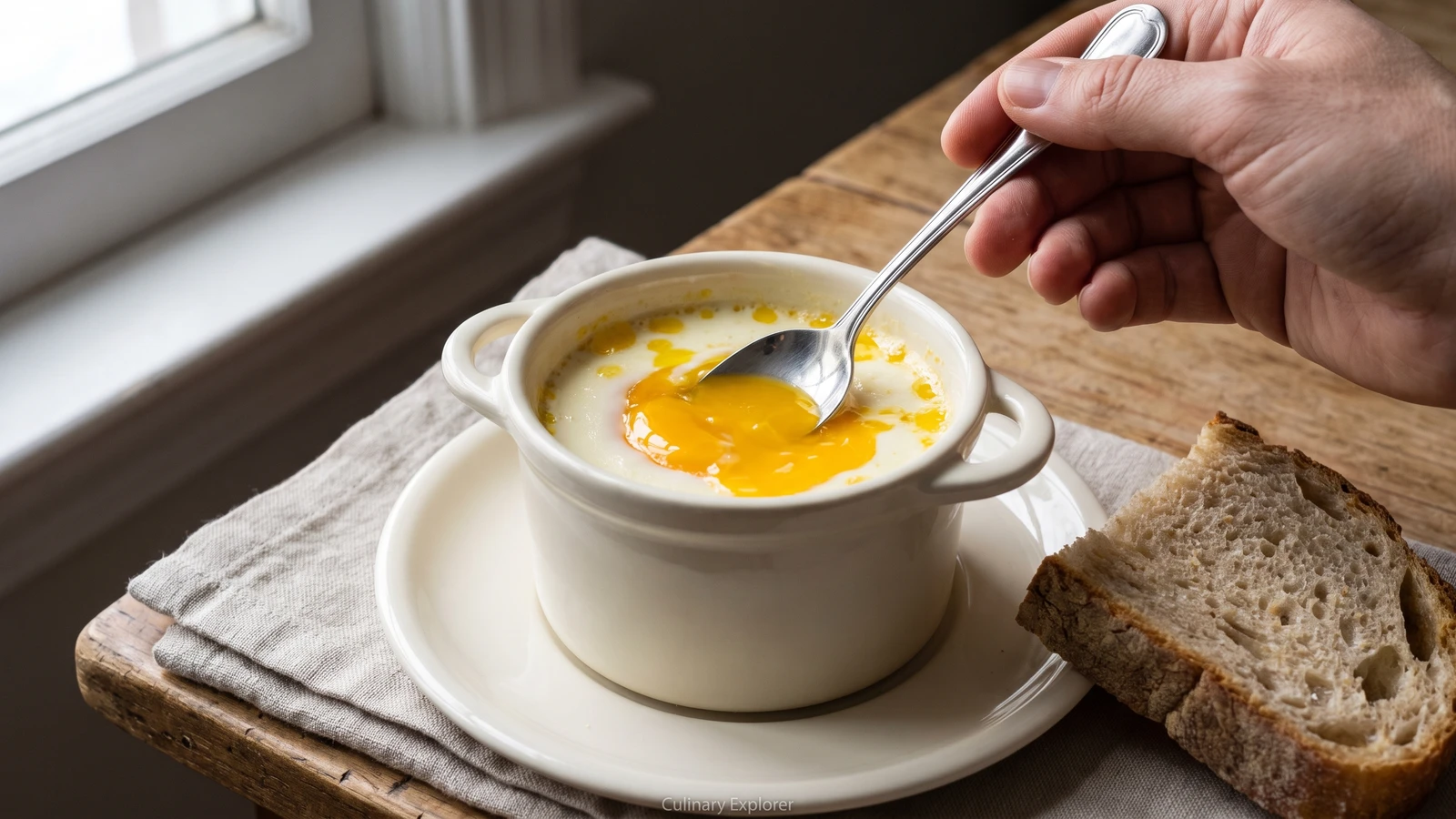 Eggs en Cocotte with Cream