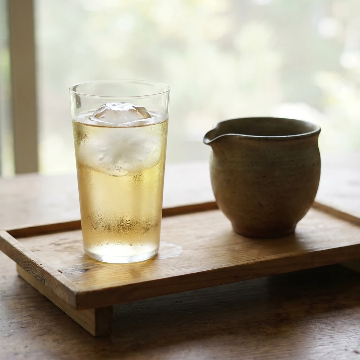 Whisky Mizuwari (ウイスキー水割り, measured whisky and water)