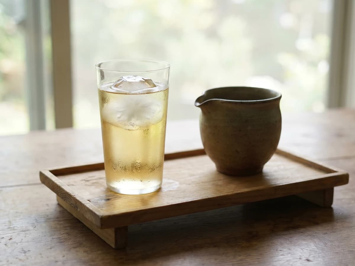 Whisky Mizuwari (ウイスキー水割り, measured whisky and water) - Chef Takumi