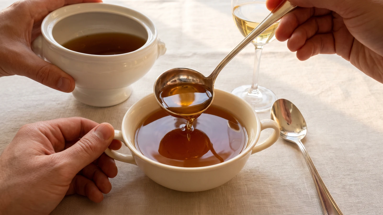 Consommé à l’Essence de Morilles