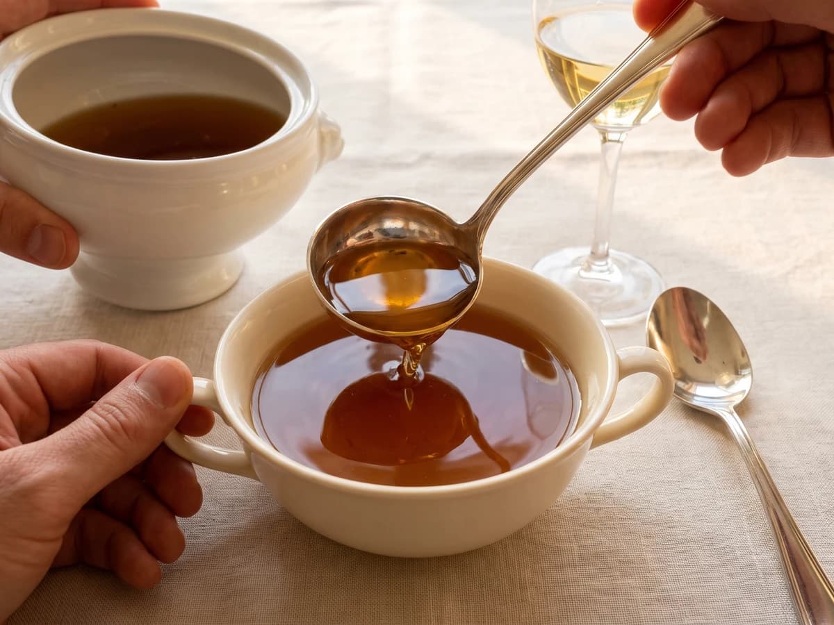 Consommé à l’Essence de Morilles - Chef Juliette