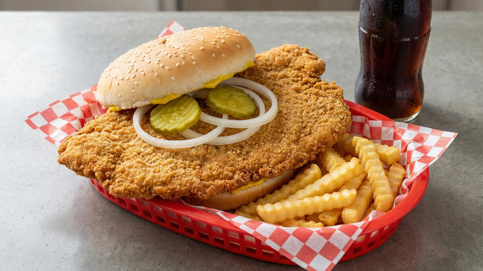 Breaded Pork Tenderloin Sandwich