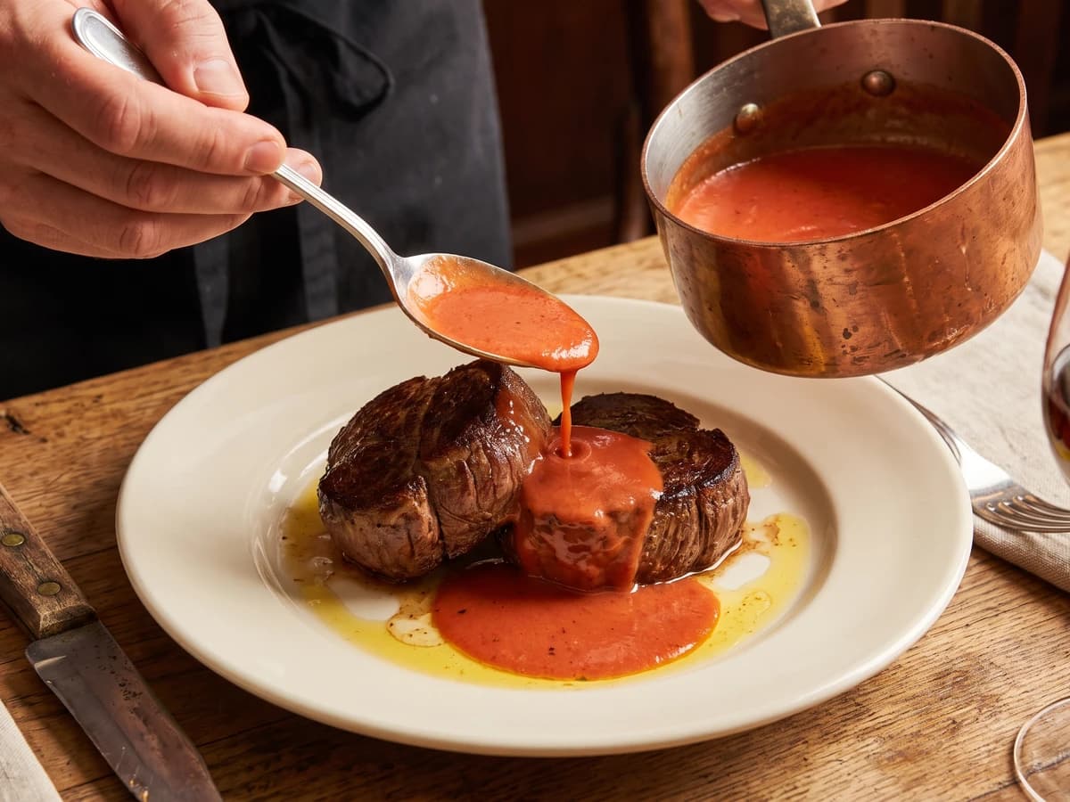 Béarnaise Tomatée Sauce or Choron Sauce - Chef Juliette