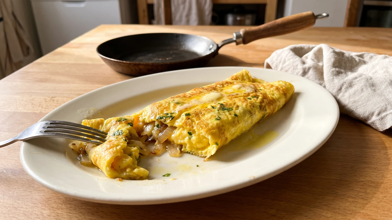 Omelet à la Lyonnaise