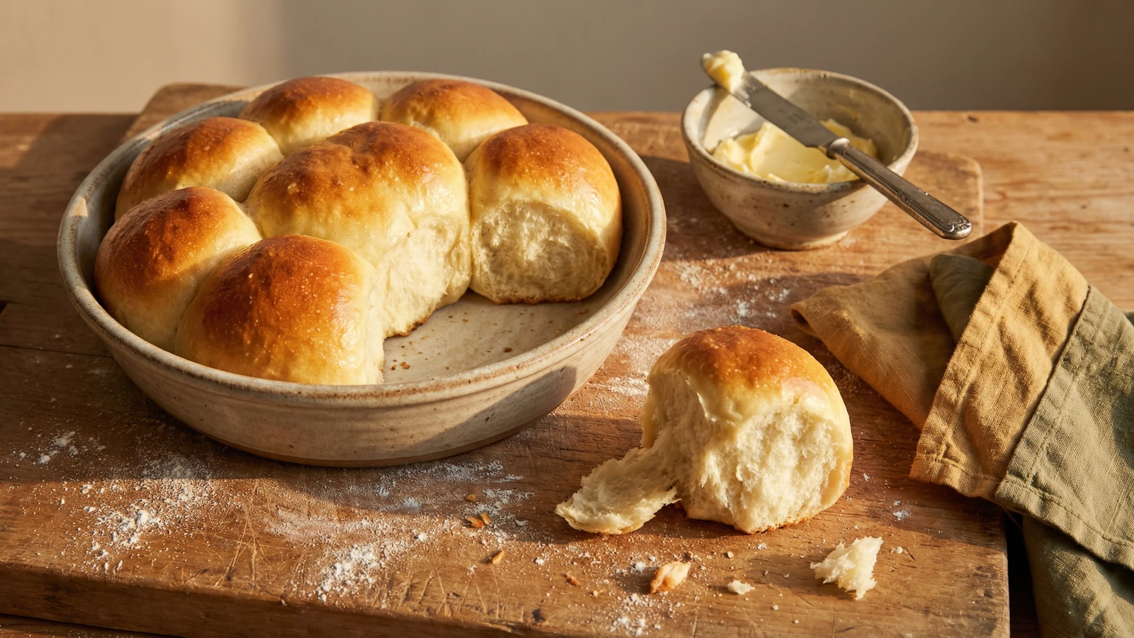 Soft Potato Dinner Rolls