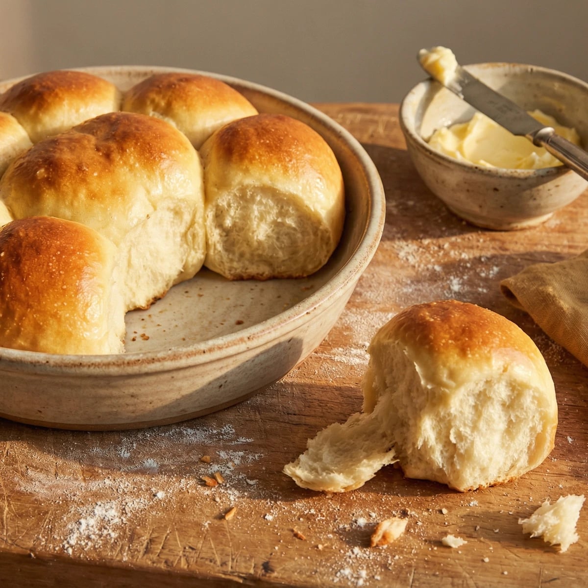 Soft Potato Dinner Rolls