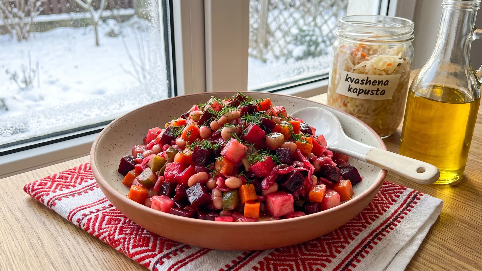 Vinegret (вінегрет, beet vinaigrette salad)