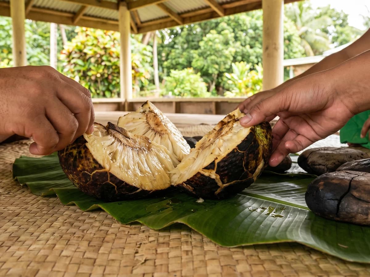 Umu ʻUlu (Sāmoan Earth-Oven Whole Breadfruit) - Chef Makoa