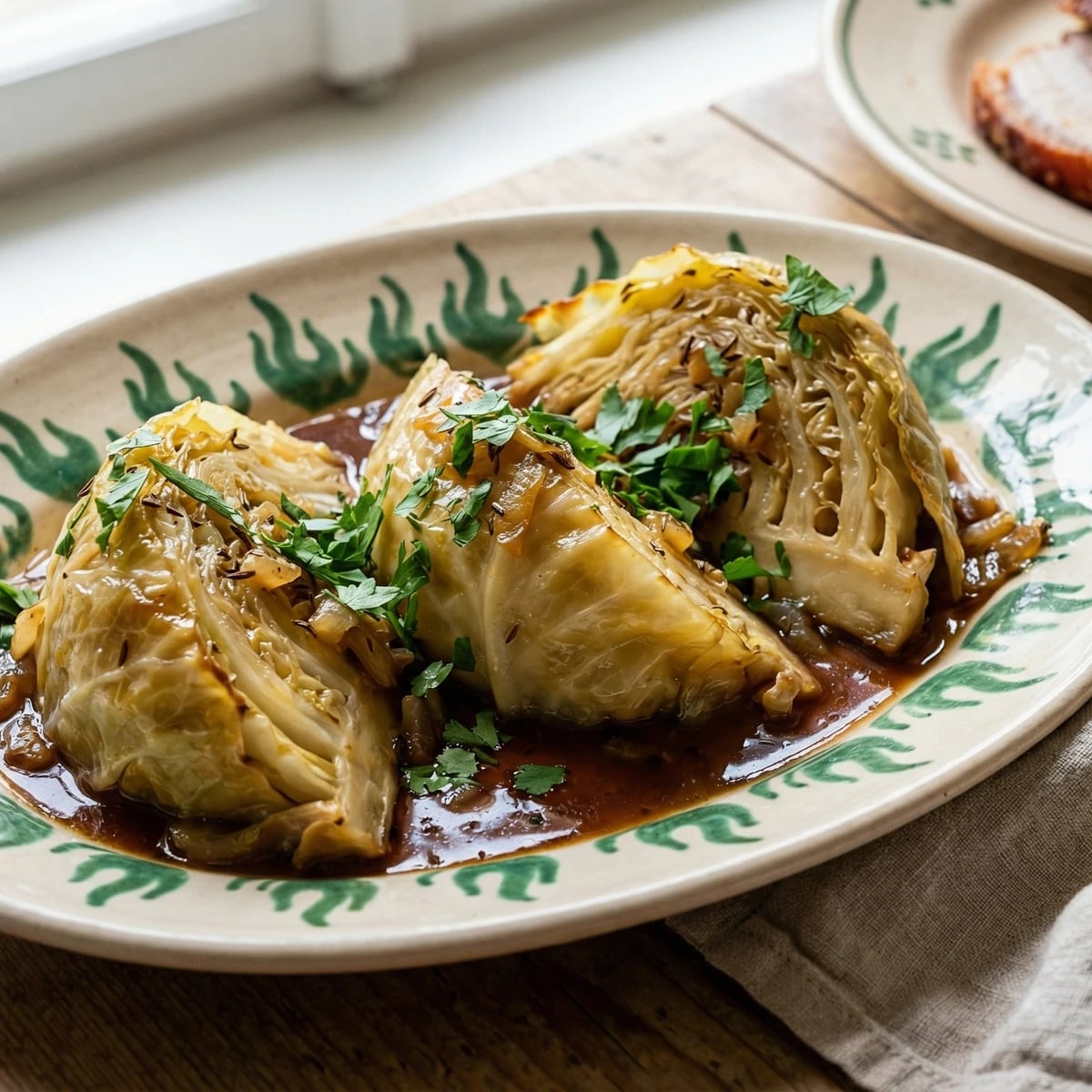 Stöcklkraut (Braised Cabbage Wedges)