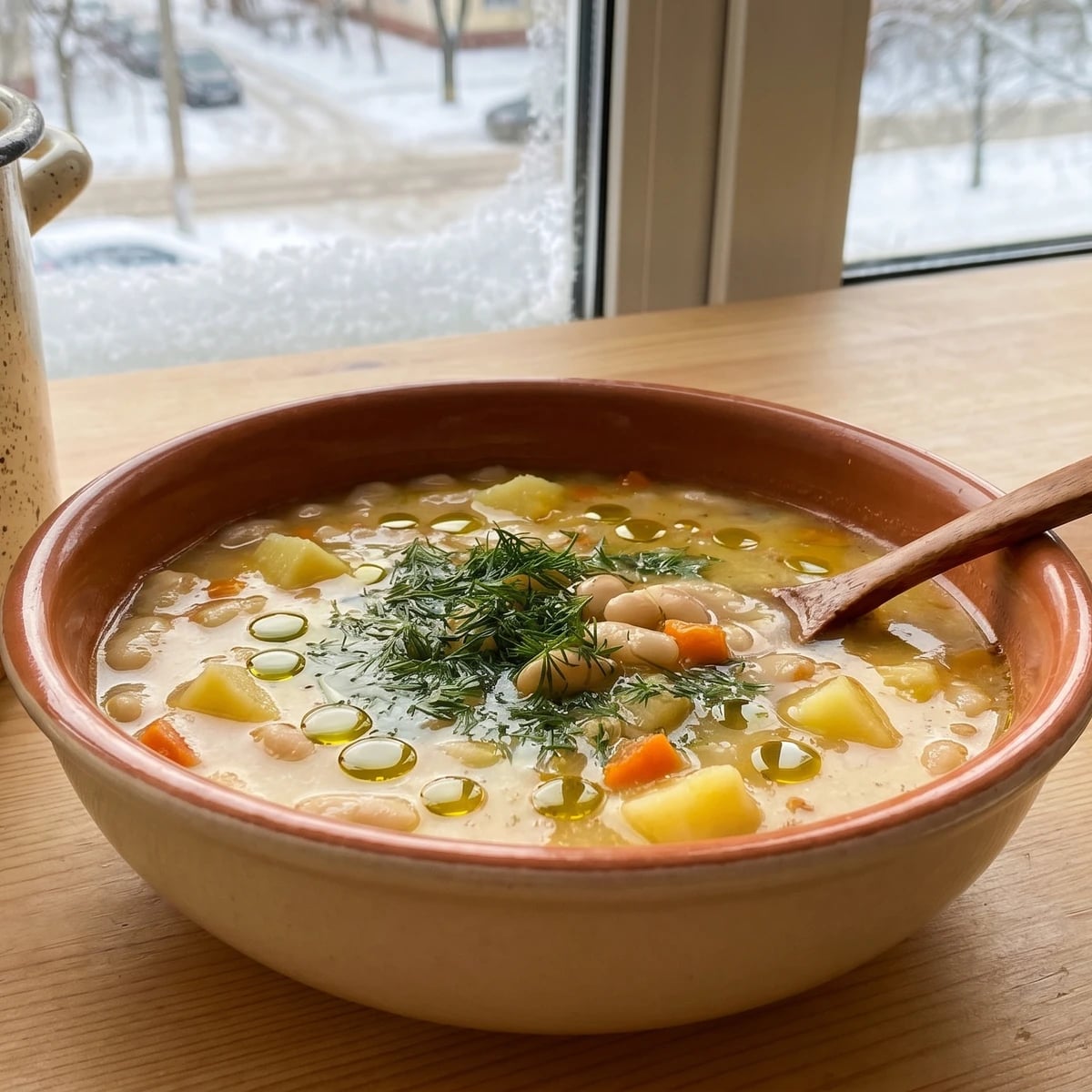 Kvasolyana Yushka (квасоляна юшка, bean soup)