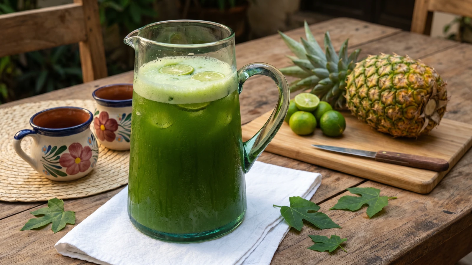 Agua de Chaya con Piña