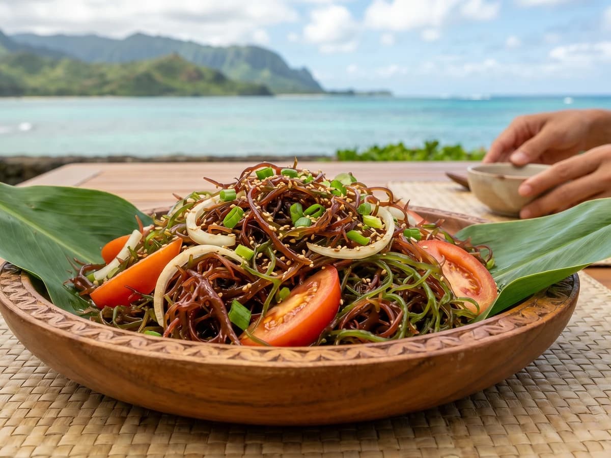 Ogo Limu Salad (Hawaiian Seaweed Salad) - Chef Makoa