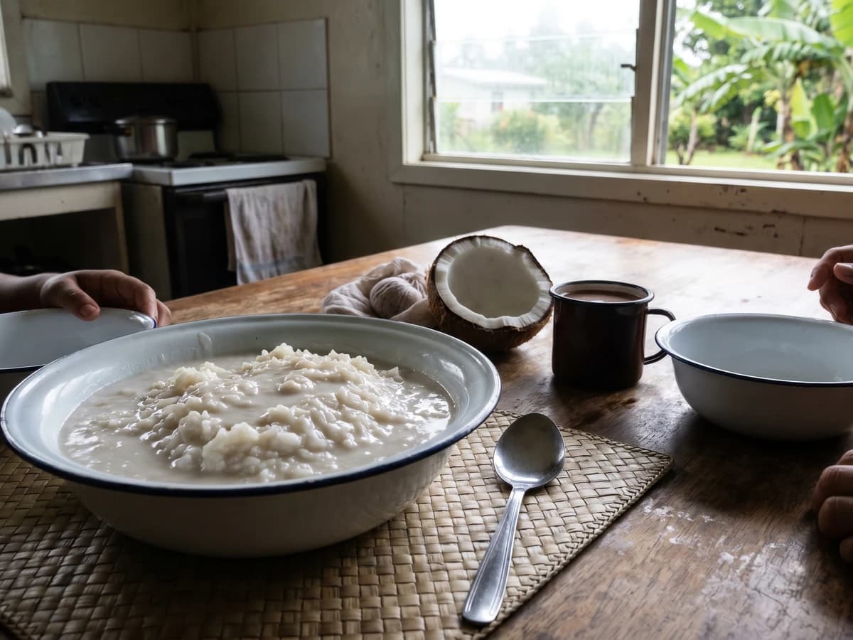 Alaisa Faʻapopo (Sāmoan Coconut Rice) - Chef Makoa