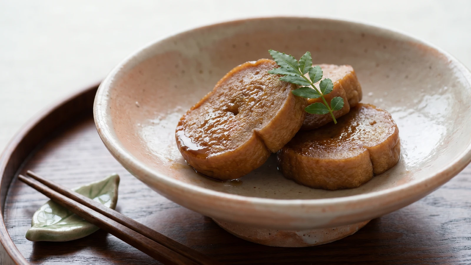 Simmered Wheat-Gluten Cakes (大徳寺麩, Daitokuji Fu)