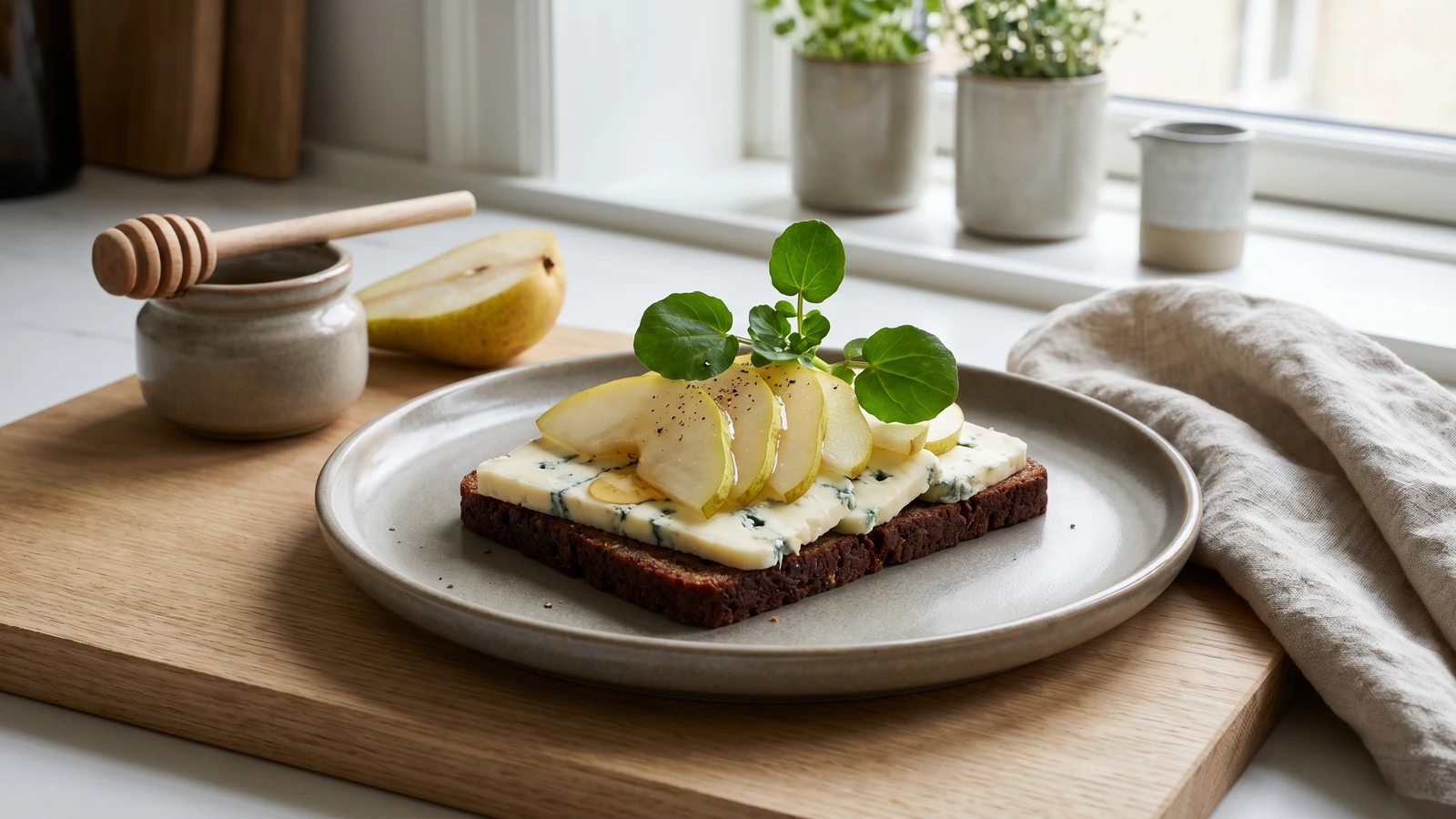 Mycellamad med Paereskiver og Honning