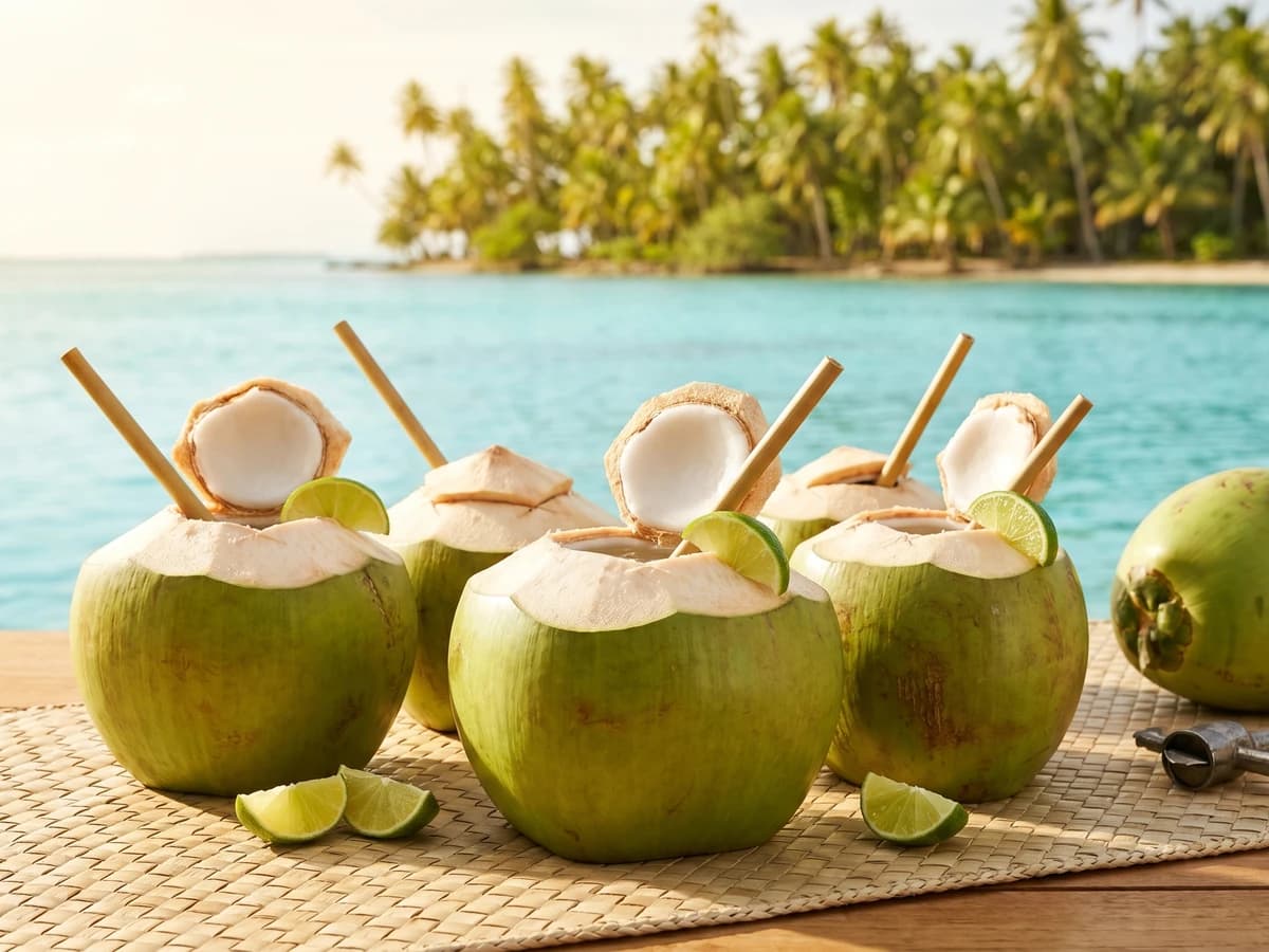 Coco Glacée (Tahitian Chilled Young Coconut) - Chef Makoa
