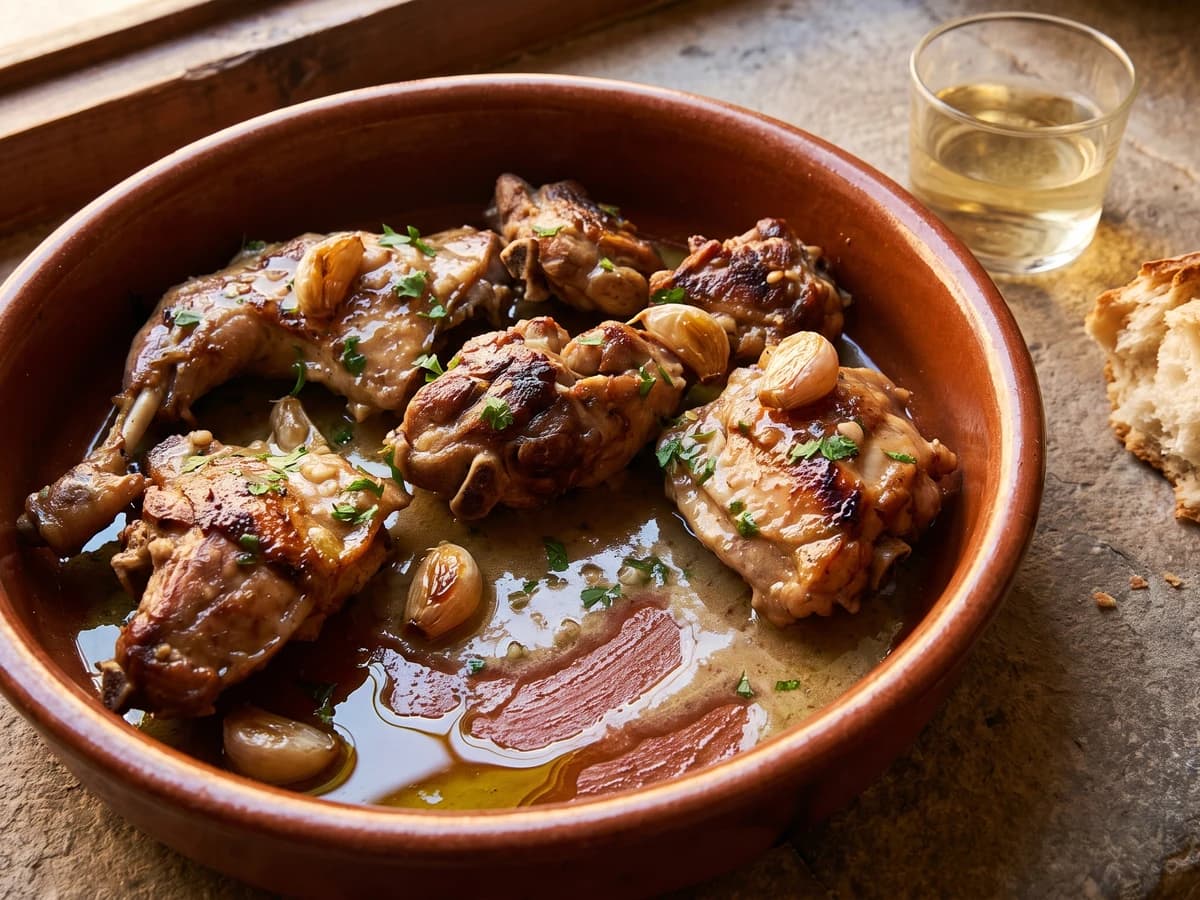 Conejo al Ajillo - Chef Isabel