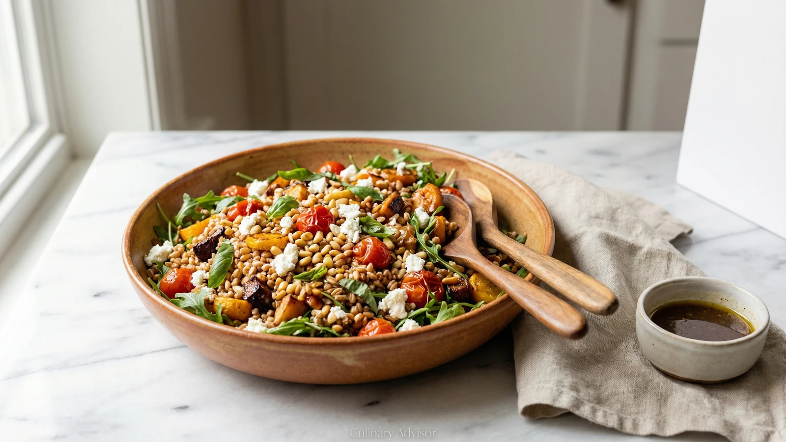 Farro Salad with Roasted Vegetables