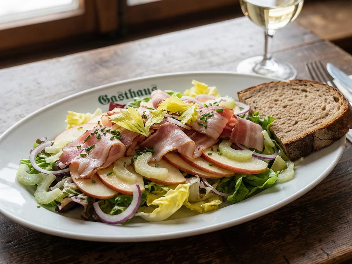 Tiroler Specksalat mit Äpfeln - Chef Elsa