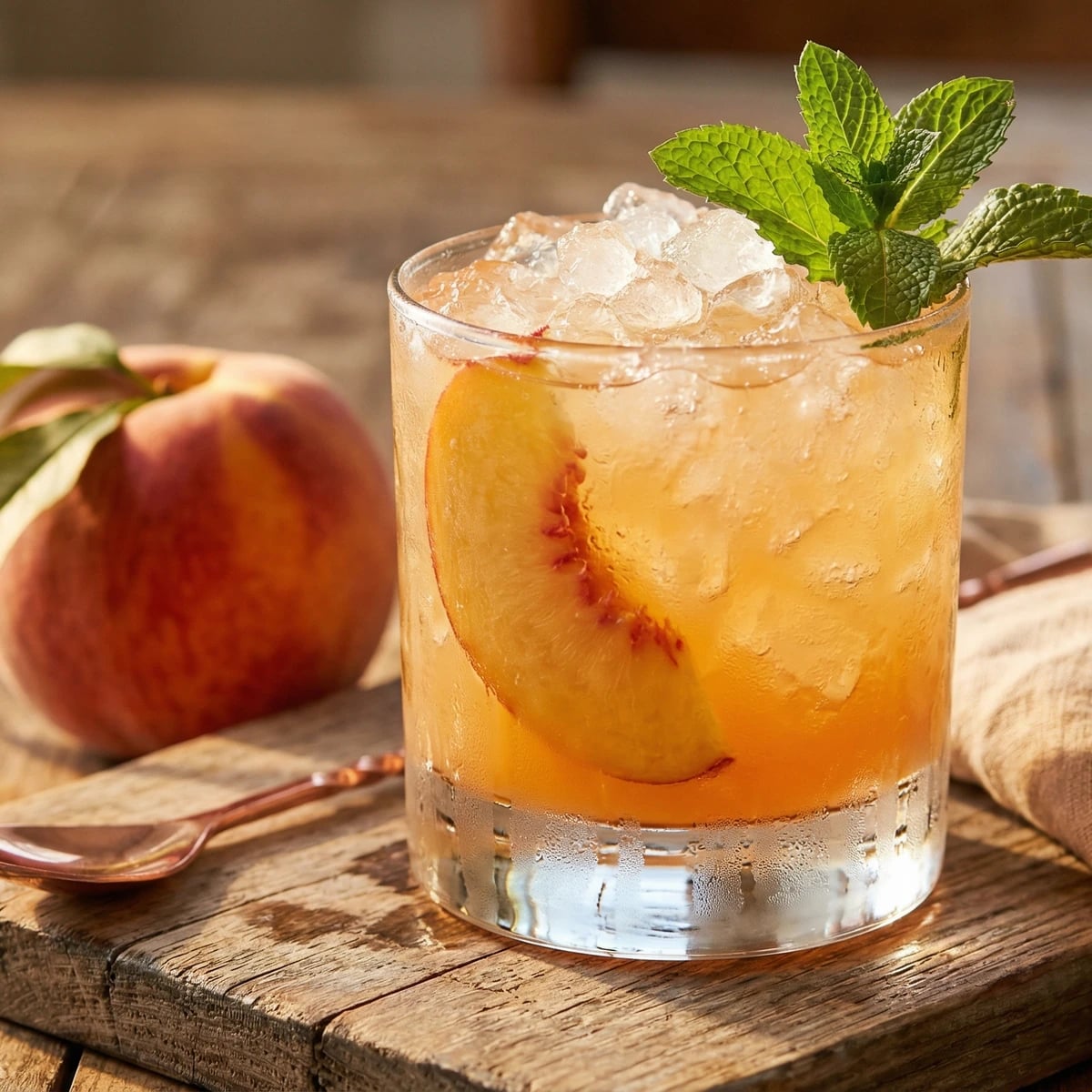 Georgia Peach Bourbon Smash