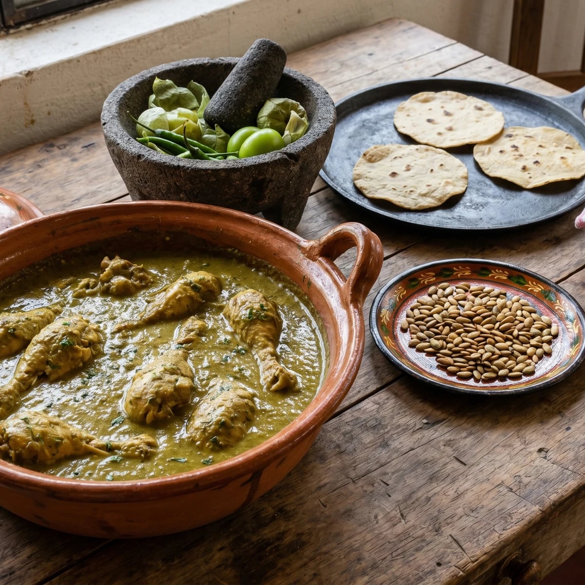 Guerrero Green Mole (Mole Verde Guerrerense)
