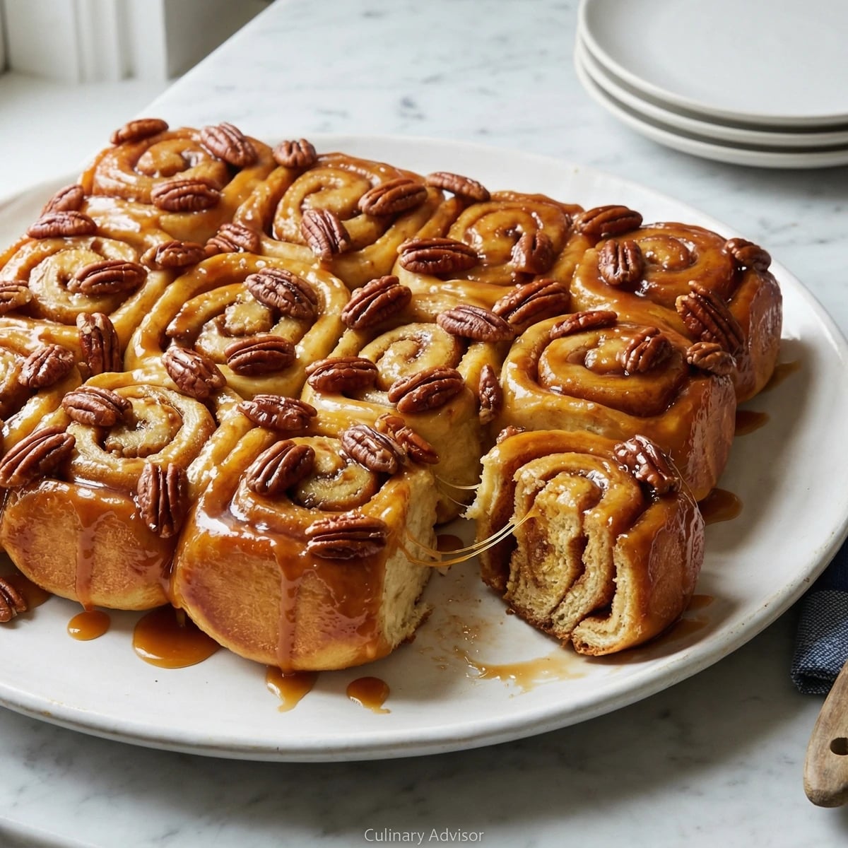 Sticky Pecan Caramel Buns