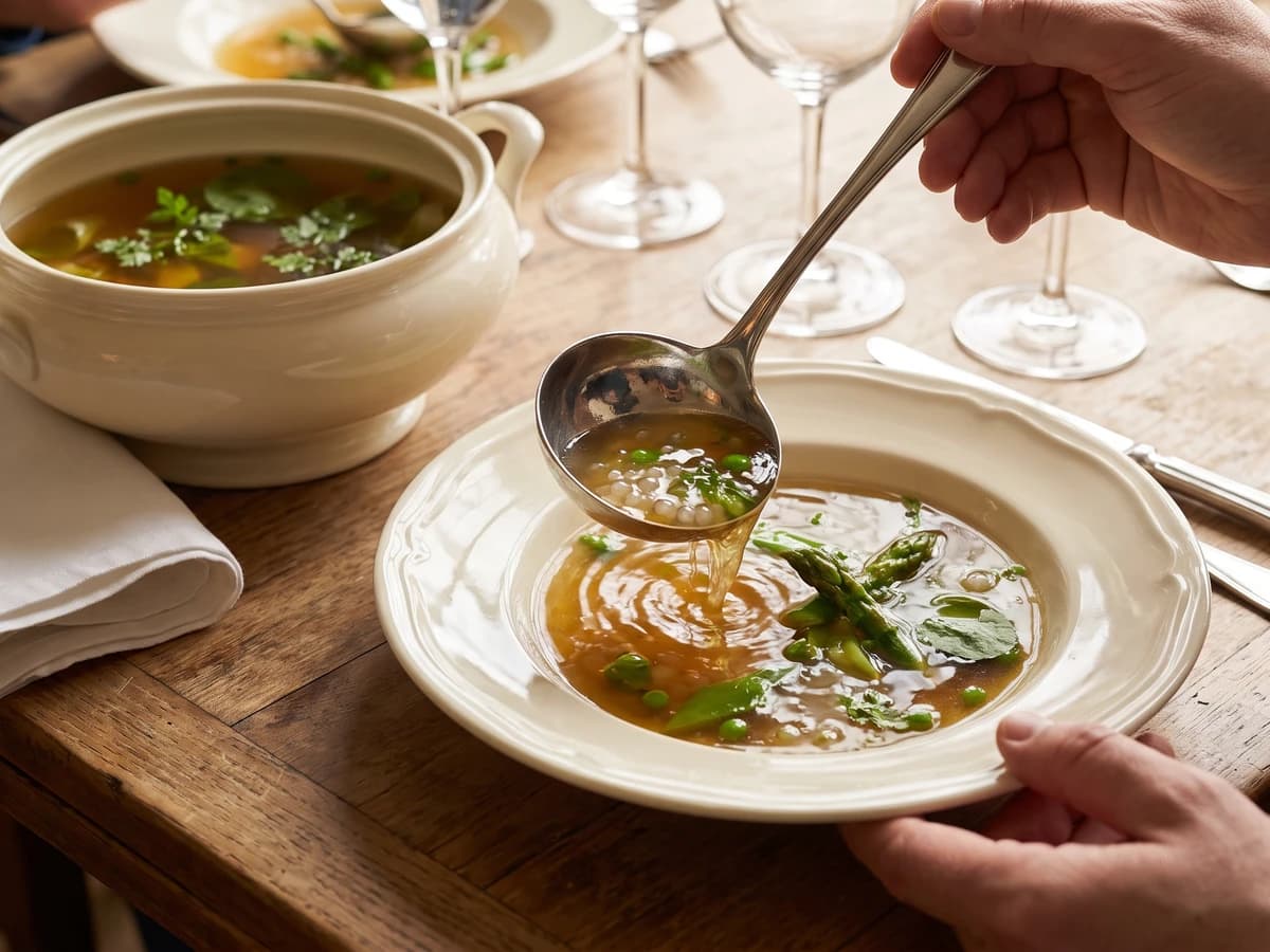 Consommé Vert Pré - Chef Juliette
